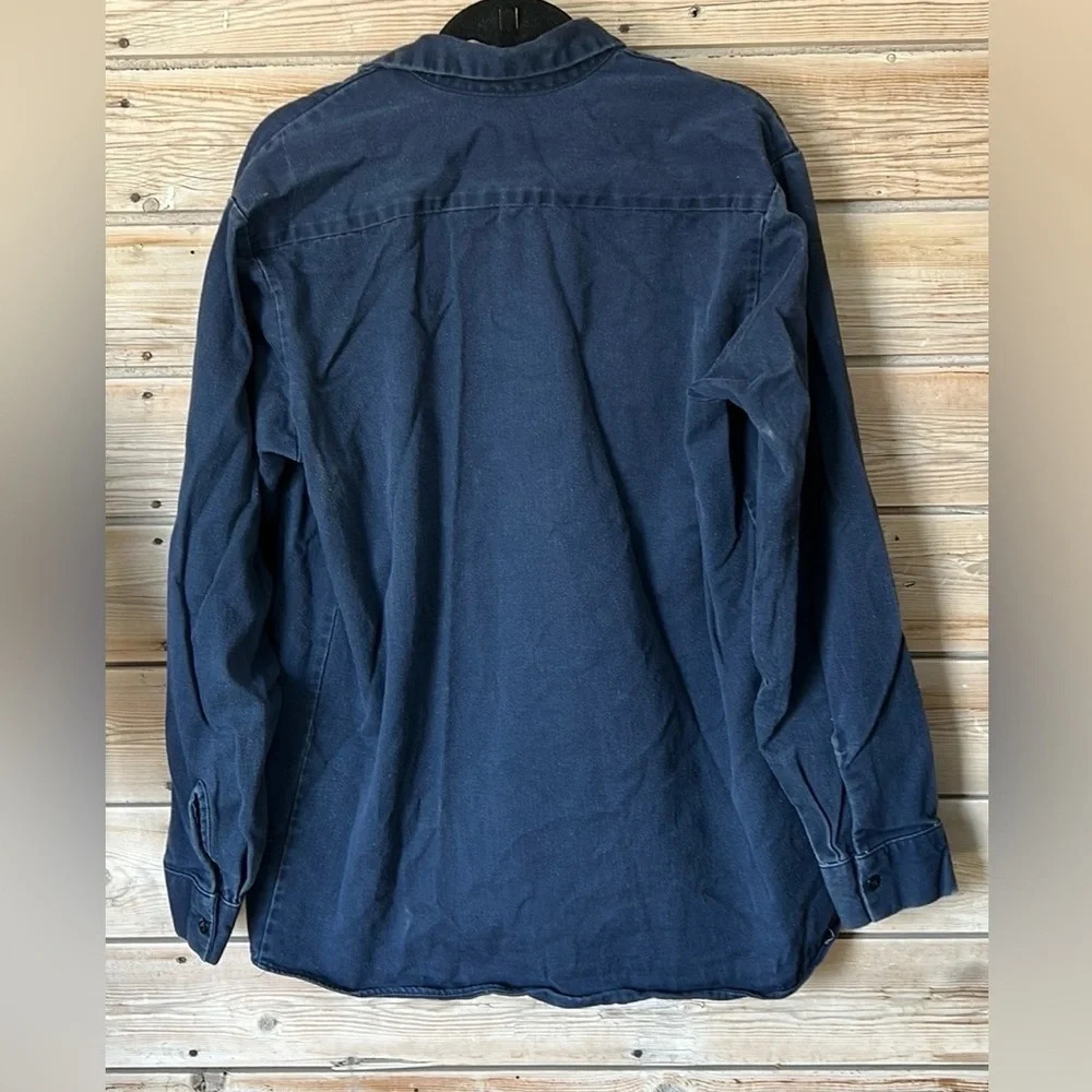 Red Kap Men’s Blue Utility Work Longsleeve Shirt size Large - Picture 6 of 8